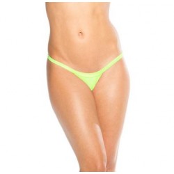 Wide Strap T-back - Neon Green  - One Size 