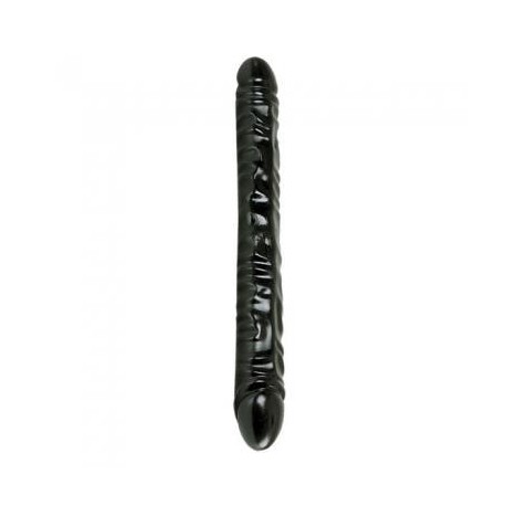 Black Jack Veined Double Dong 18-inch - Black 