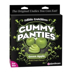 Edible Crotchless Gummy Panties -  Green Apple
