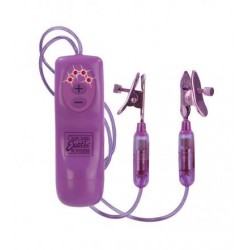 Petite Vibrating Nipple Teasers - Purple