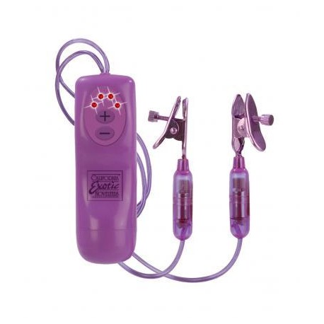 Petite Vibrating Nipple Teasers - Purple