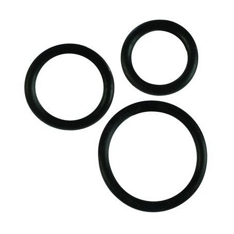 Rubber Cock Rings - 3 Pack