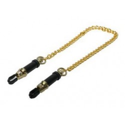 Deluxe Adjustable Nipple  Clamps - Gold 