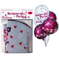 Bachelorette Party Foil Balloons - 9 Pack Assorted