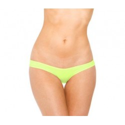 Scrunch Hip Half Back Bikini  - Neon Green - One Size 