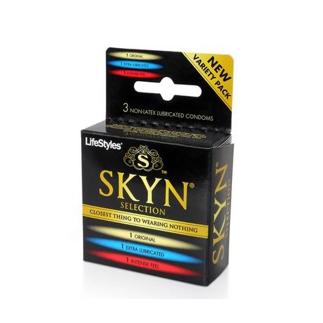 Lifestyles Skyn Selection  Lubricated Condoms - Variety  3 Pack