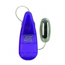 Teardrop Bullet Purple Oval Battery Case 